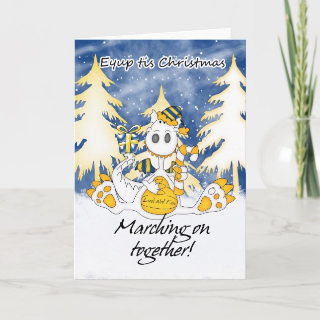 Leeds Christmas Dragon - Eyup tis Christmas Holiday Card (Front)