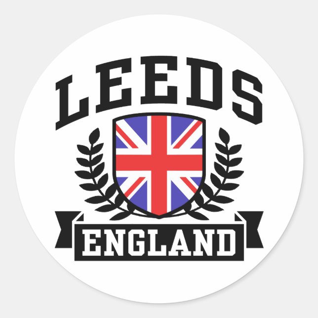 Leeds Classic Round Sticker (Front)