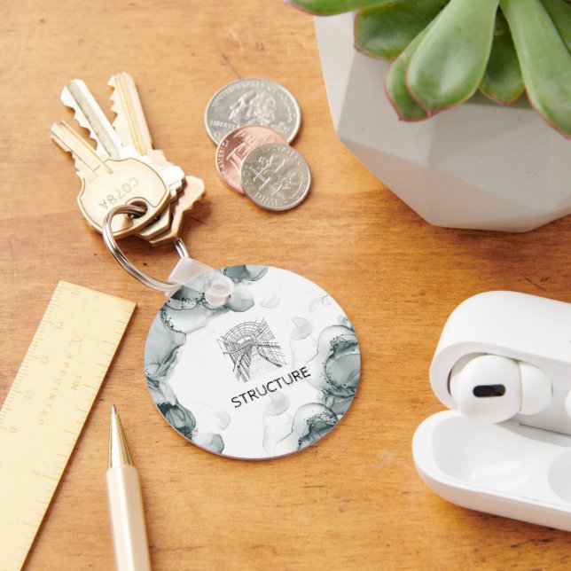 Leeds Tone Watercolor  Keychain (Desk)