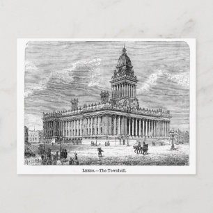 Leeds Townhall Postcard