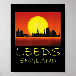 Leeds Yorkshire England United Kingdom British Cul Poster