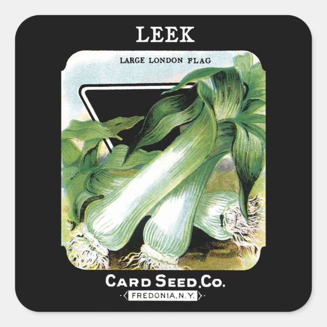 Leek Seed Packet Label (Front)