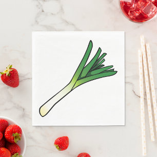 Leek Vegetable Napkin