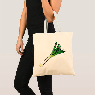 Leek Vegetable Tote Bag