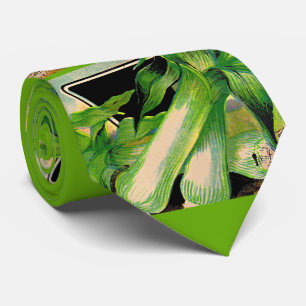 leeks print tie