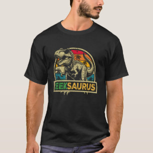 Leeksaurus T Rex Dinosaur Leek Saurus Family Match T-Shirt