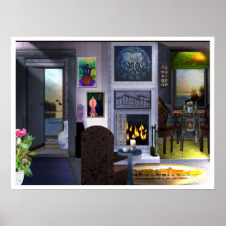 LeeMarie's Art Design The Map Poster