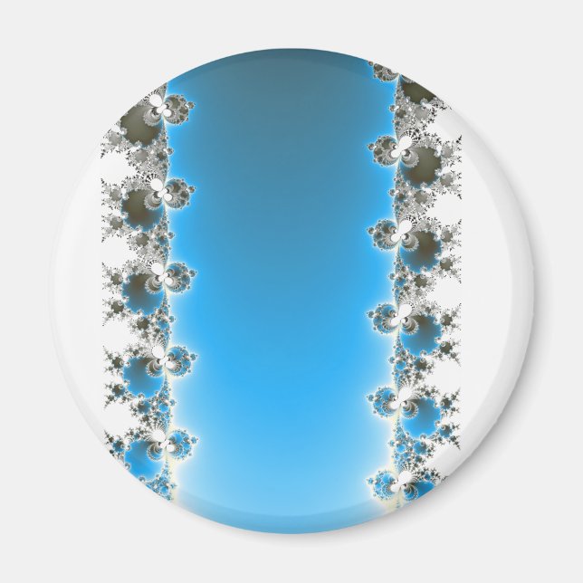 Leenece - Blue Fractal Magnet (Front)