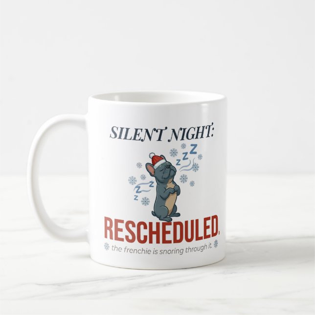 leepy Frenchie Christmas Quote Mug Design (Left)
