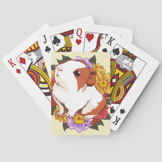 Leese and English guinea pigs Playing Cards (Back)