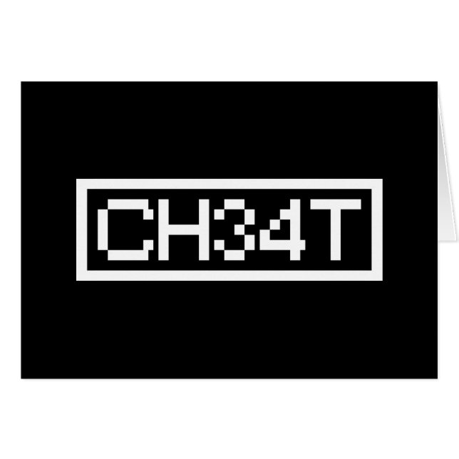 LEET CHEAT CARD (Front Horizontal)