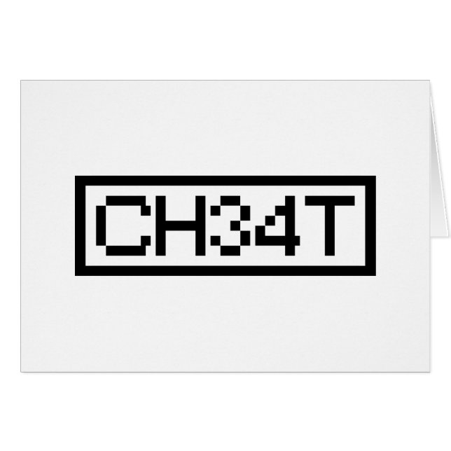 LEET CHEAT CARD (Front Horizontal)