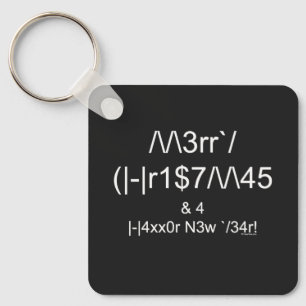LEET Christmas Keychain