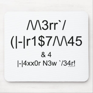 LEET Christmas Mouse Pad