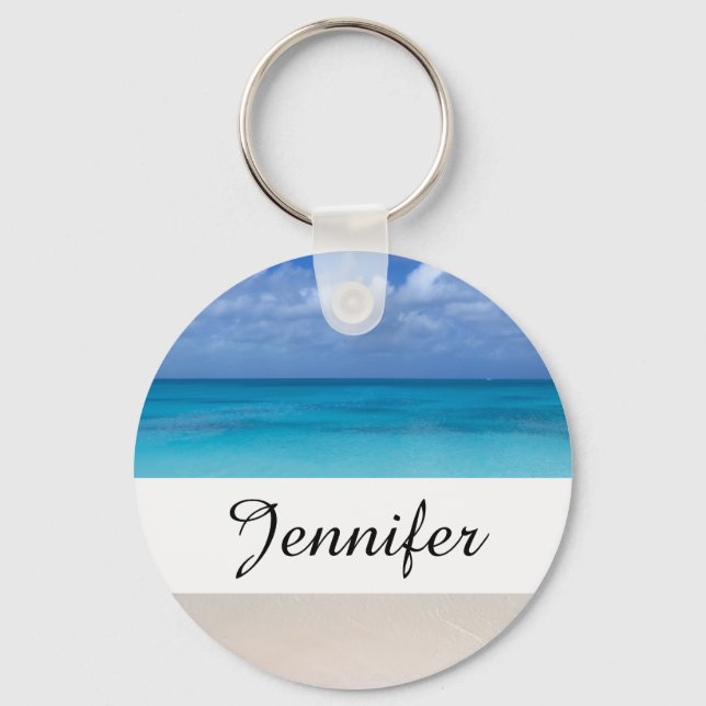 Leeward Beach | Turks and Caicos Photo Keychain (Front)