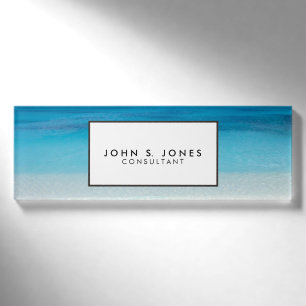 Leeward Beach   Turks and Caicos Photo Name Tag
