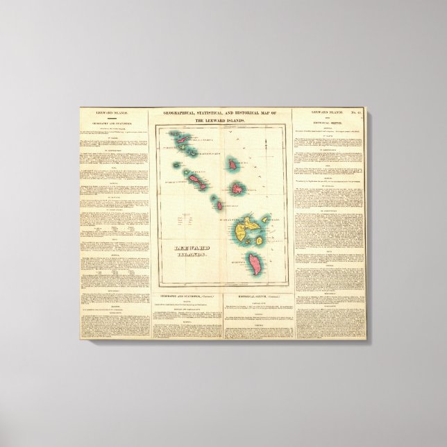 Leeward Islands Canvas Print (Front)