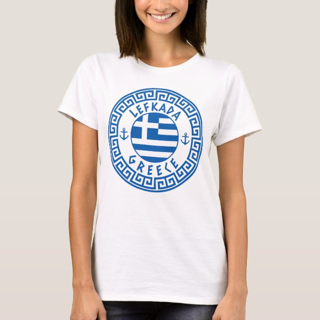 Lefkada, Greece Flag Women's T-Shirt (Front)