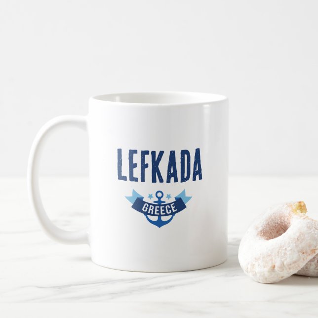 Lefkada Greece Mugs & Cups (With Donut)