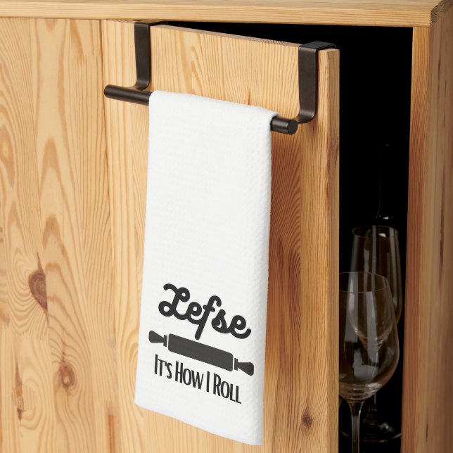Lefse C'est comment je roule serviette de cuisine (Pliage en tiers)