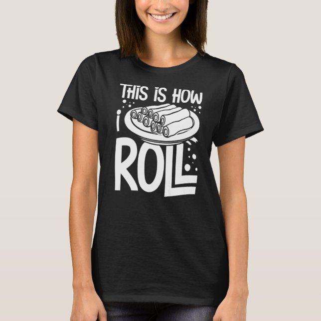 Lefse Norwegian Bread Recipe Maker Flatbread Rolli T-Shirt (Front)