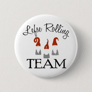 Lefse rolling team christmas costume s girl 2 inch round button