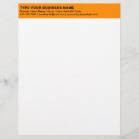 Left Aligned Plain Texts on Orange Heading of