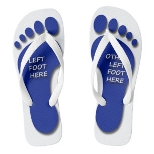 Left and Other Left Foot Flip Flops