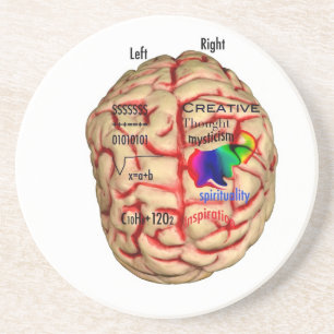 Left and Right Side of Brain Coaster