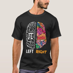 Left Brain Right Brain Pi 8 T-Shirt