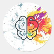 Left Brain vs Right Brain Creative Artwork