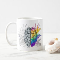 Left Brain vs Right Brain Creative Artwork
