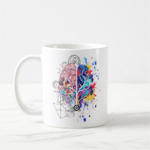 Left Brain vs Right Brain Creative Artwork Coffee Mug