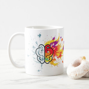 Left Brain vs Right Brain Creative Artwork Coffee Mug