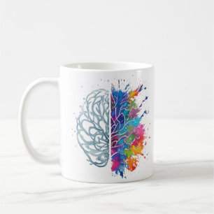 Left Brain vs Right Brain Creative Artwork Coffee Mug