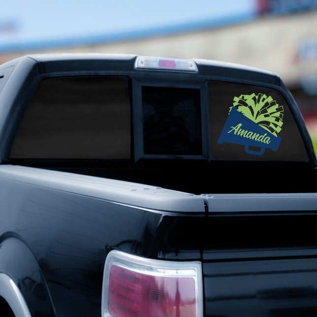 Left Facing Cheerleading Back Window Cling (Creator Uploaded)