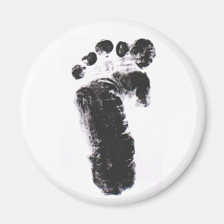 Left foot print magnet