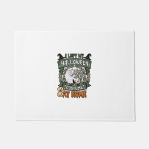 Left Halloween Costume Home Tree Cat Pumpkins_1 Doormat