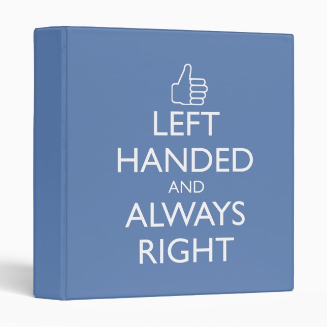 LEFT HANDED AND ALWAYS RIGHT BINDER (Front/Spine)