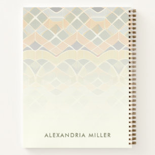 Left-Handed Boho Soft Mediterranean Spiral Notebook