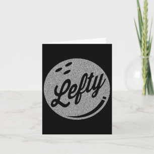 Left Handed Bowler Lefty Bowling  Card