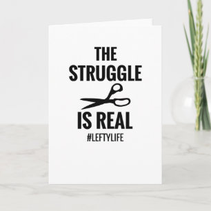 Left Handed Gifts Lefty Left Hander Left Handed Card