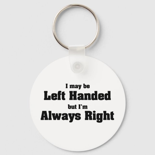 Left Handed Keychain (Front)