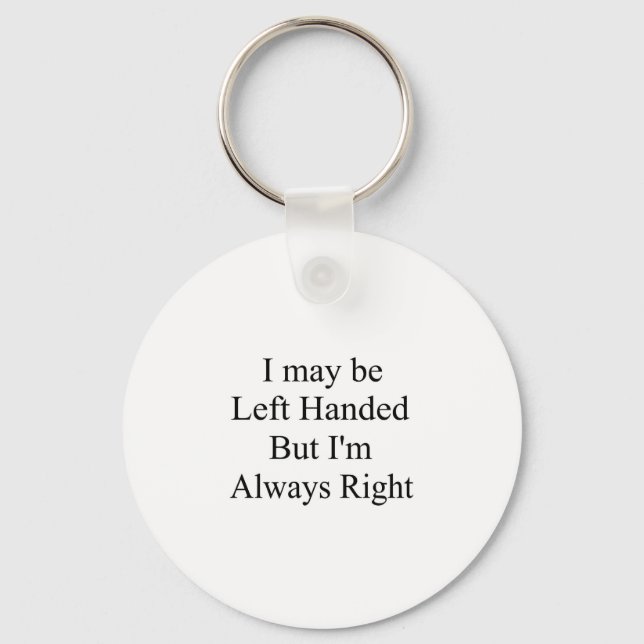 Left Handed Keychain (Front)