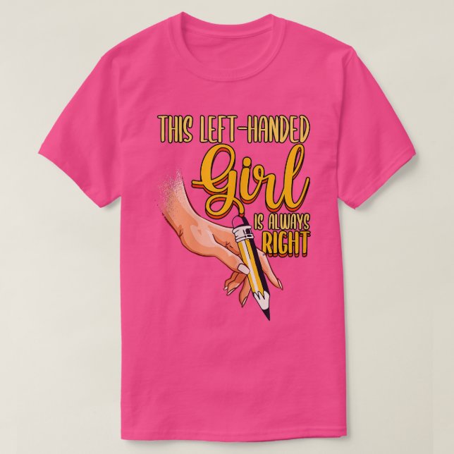 Left Handed Lefty  T-Shirt (Design Front)