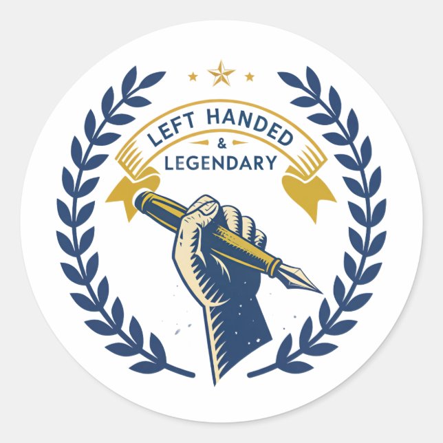 Left Handed & Legendary Sticker  (Front)