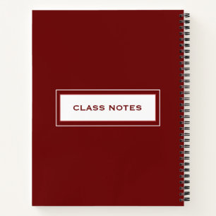Left-Handed Notebook for Students Red
