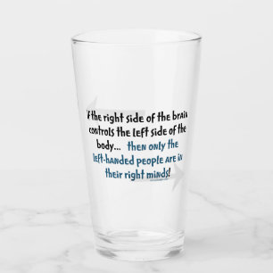 Left-handed people glass