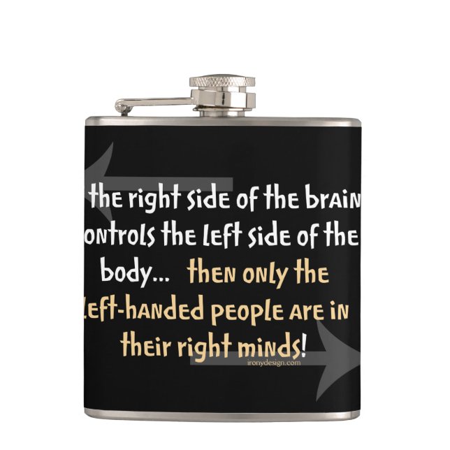 Left-handed people hip flask (Front)