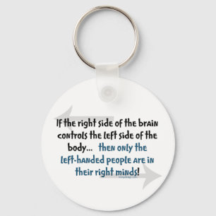 Left-handed people keychain